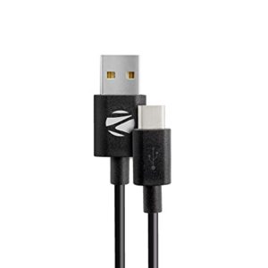 Zebronics UCC 200 USB 2. 0 Type C Hi Speed 2 Ampere Charging Cable (2 m, Black)