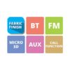 Zebronics Portable Bluetooth Speaker with Micro SD Card, USB, Call Function and FM - SAGA (Black)