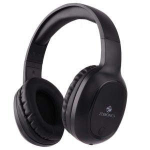 Zebronics Zeb-Thunder Bluetooth Headphone with AUX Connectivity and SD Card Input (Black)