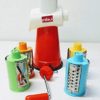 Ritu Plastic Drum Shredder and Multipurpose Slicer, 4-Pieces, Red