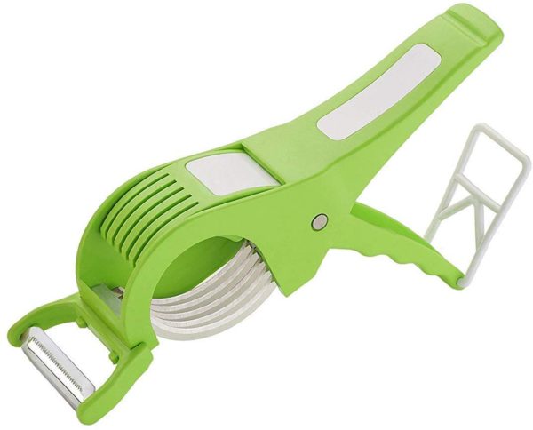 FIDI  2 in 1 Vegetable & Fruit Cutter and Peeler - Green