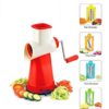 Ritu Plastic Drum Shredder and Multipurpose Slicer, 4-Pieces, Red
