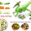 FIDI  2 in 1 Vegetable & Fruit Cutter and Peeler - Green