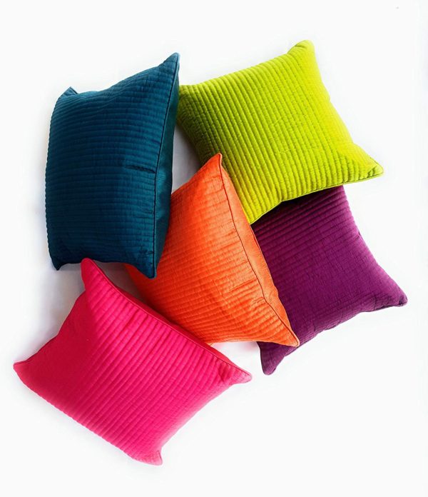 Dream Home Set of 5 Silk Cushion Covers