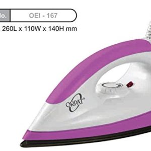 Orpat OEI-167 1000-Watt Dry Iron (Pink)