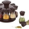 FIDI 8 in 1 Plastic Revolving Masala Box Spice Rack Set