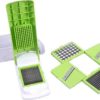 5 in 1 Vegetable Copper Plus 5 Pieces Grater Food-Chopper Multi-Cutter Slicer Peeler, Dicing Fruit, Vegetable Storage Container