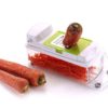 5 in 1 Vegetable Copper Plus 5 Pieces Grater Food-Chopper Multi-Cutter Slicer Peeler, Dicing Fruit, Vegetable Storage Container