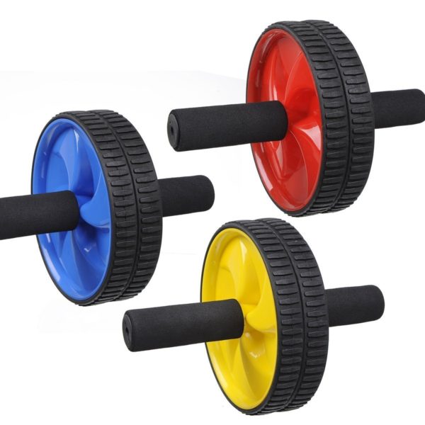 Double Ab Wheel Roller Core Abdominal Workout